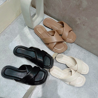 Sẵn Mieo Shoes - Dép Lê Quai Chéo Siêu Êm Hàng QC Fullbox D2643 D2644 D2645