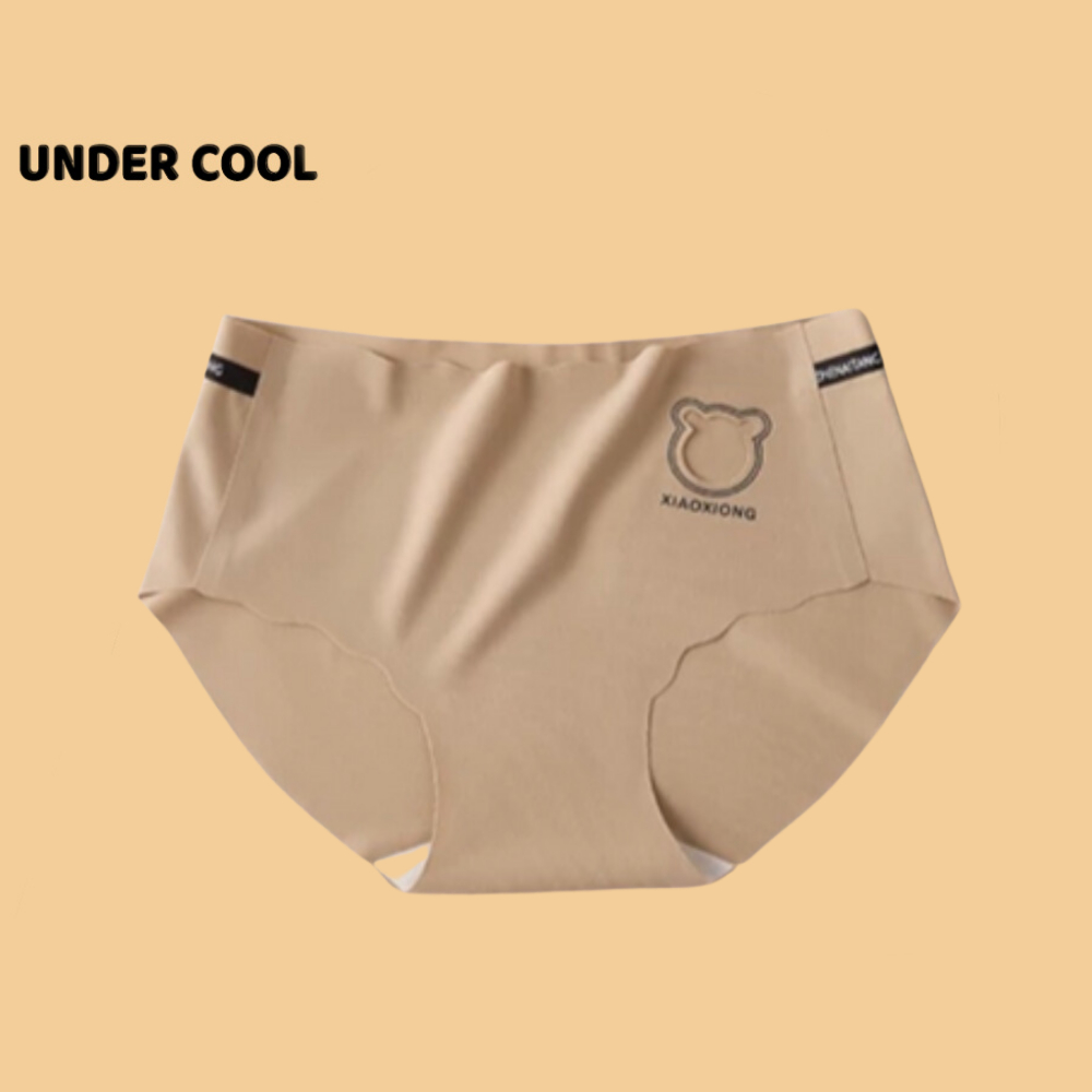 Quần Lót Nữ Đúc Su Tàng Hình UNDERCOOL Viền Sóng Khoét Hình Phối Chữ Ép Đáy Kháng Khuẩn Nhiều Màu QL20