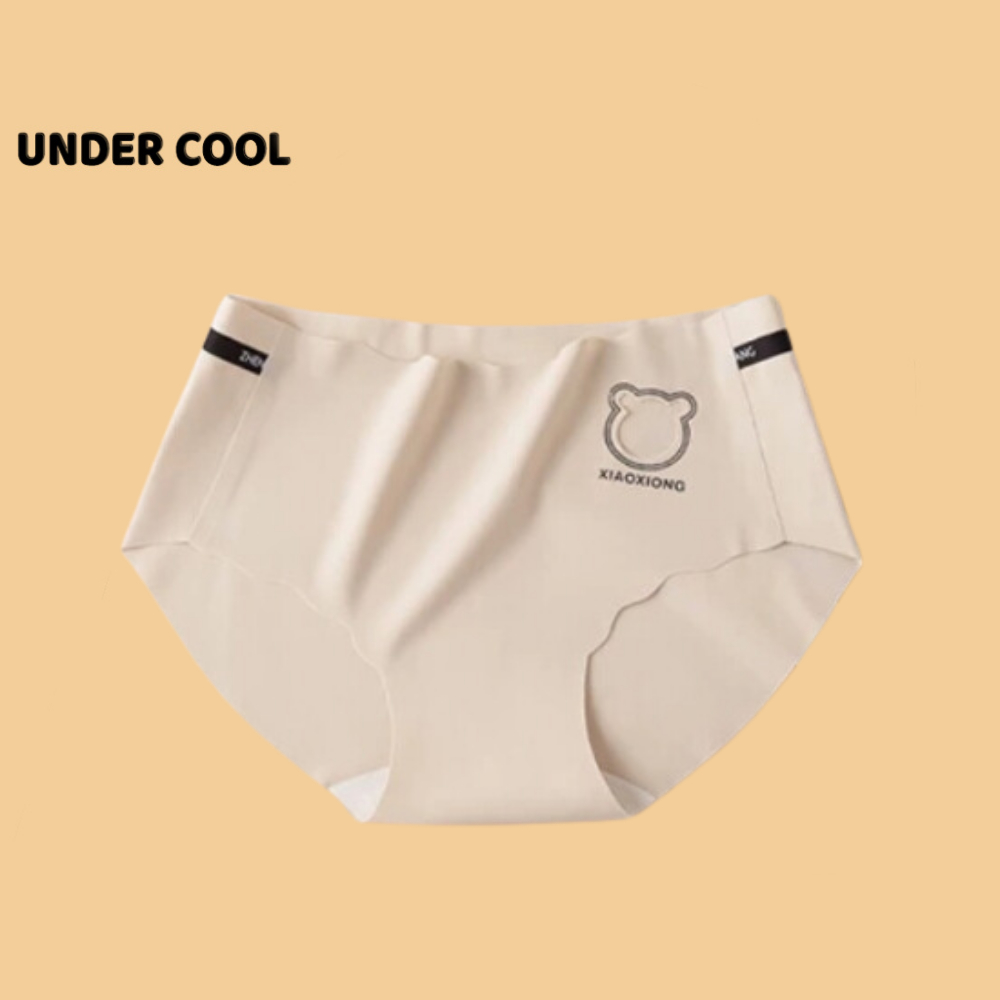 Quần Lót Nữ Đúc Su Tàng Hình UNDERCOOL Viền Sóng Khoét Hình Phối Chữ Ép Đáy Kháng Khuẩn Nhiều Màu QL20