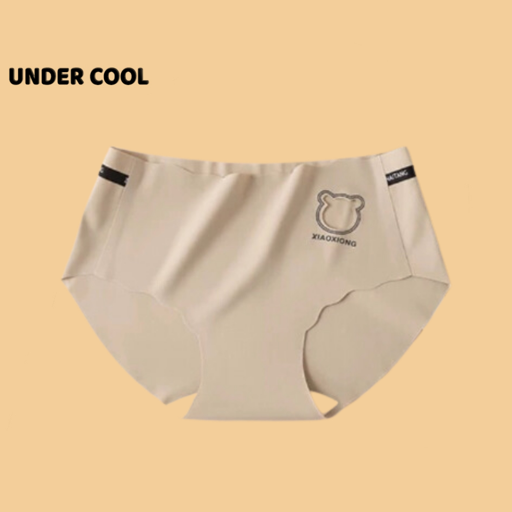 Quần Lót Nữ Đúc Su Tàng Hình UNDERCOOL Viền Sóng Khoét Hình Phối Chữ Ép Đáy Kháng Khuẩn Nhiều Màu QL20