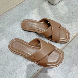 Sẵn Mieo Shoes - Dép Lê Quai Chéo Siêu Êm Hàng QC Fullbox D2643 D2644 D2645