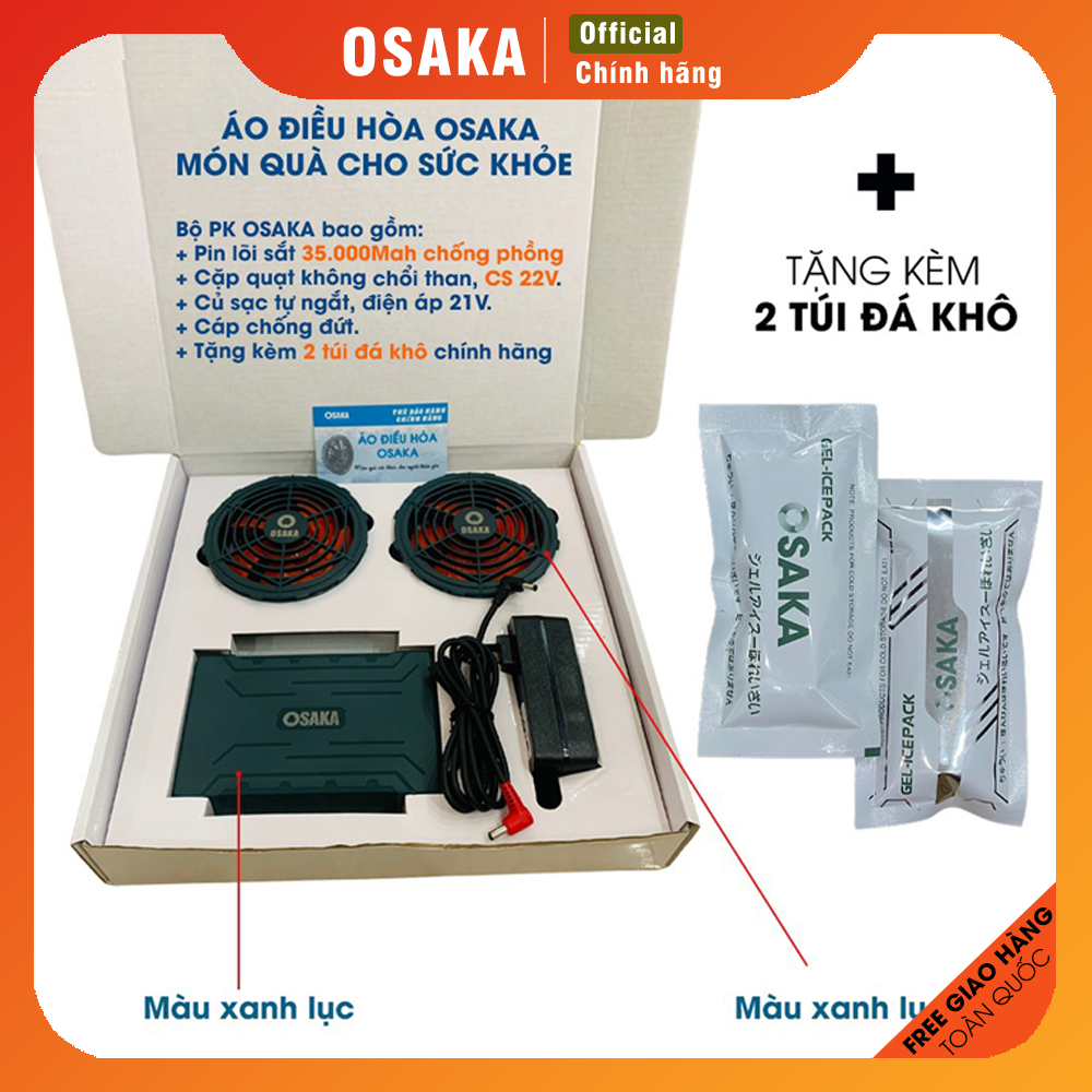 Sạc pin áo điều hòa nhật bản chính hãng OSAKA, Sạc tự động ngắt khi pin  đầy, hiệu năng cao | Shopee Việt Nam