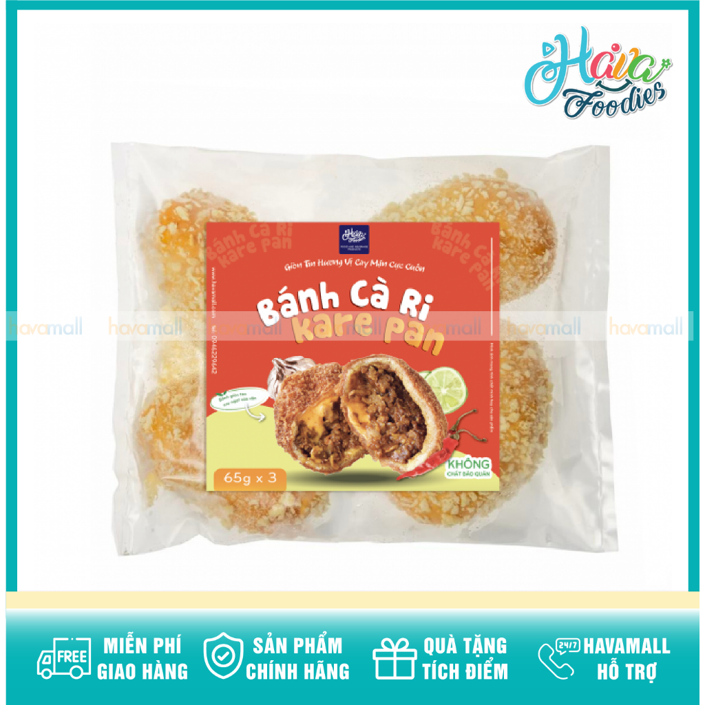 Bánh Cà Ri Nhật Bản Havafoodies Đông Lạnh 65g x 3 – Frozen Kare Pan ...