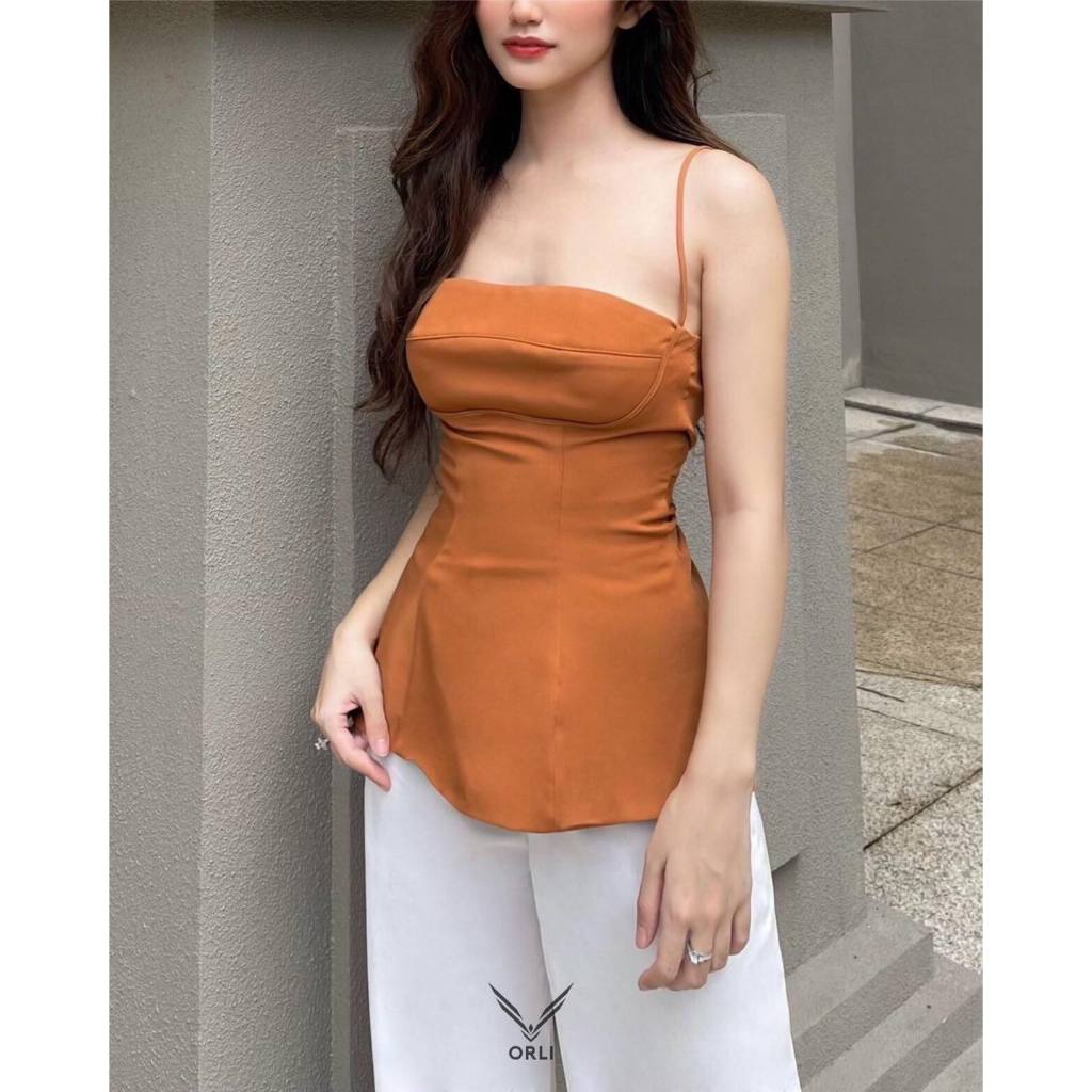 Áo dây xoắn lưng thiết kế, Elis Shirt - Orli label
