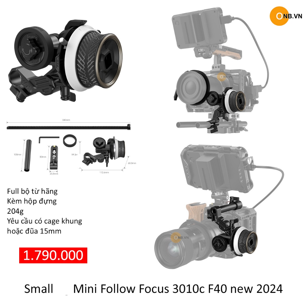Small-Rig Mini Follow Focus 3010c - Xoay Manual focus lens 2024 ...