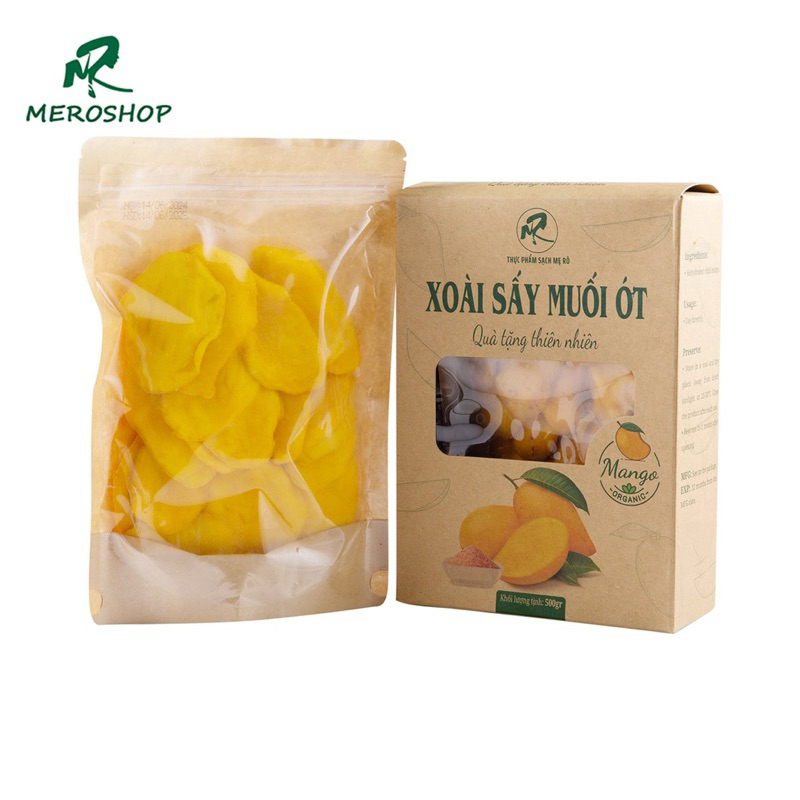 Xoài sấy dẻo Mẹ Rô. Có hồ sơ công bố, xuất hóa đơn công ty đầy đủ