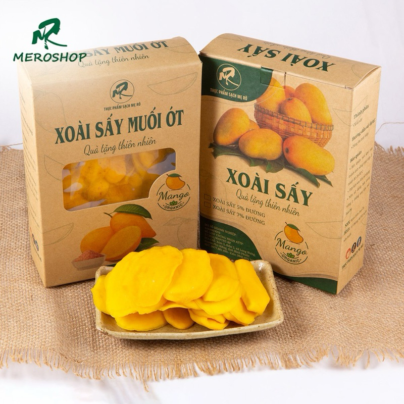 Xoài sấy dẻo Mẹ Rô. Có hồ sơ công bố, xuất hóa đơn công ty đầy đủ