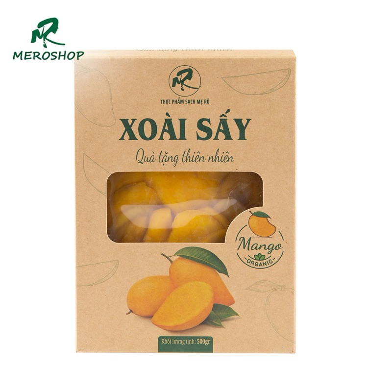 Xoài sấy dẻo Mẹ Rô. Có hồ sơ công bố, xuất hóa đơn công ty đầy đủ