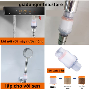 Dụng cụ lọc nước tặng 7 lỗi lọc nối vòi nước sinh hoạt gia đình