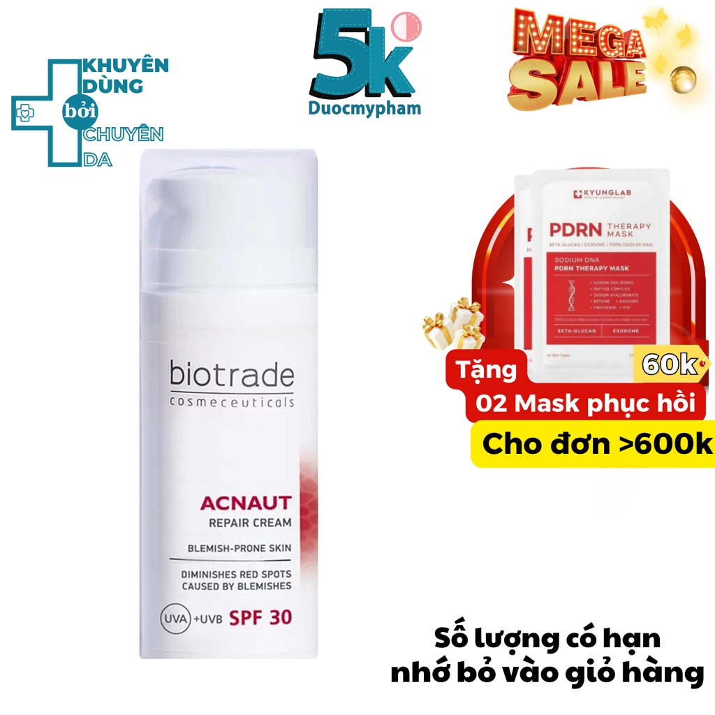 Kem dưỡng Biotrade Acnaut Repair Cream - chống nắng tái tạo sau mụn ...