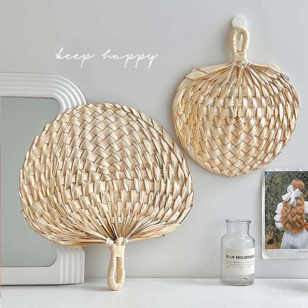 Quạt tre trang trí quạt nan treo tường decor đan thủ công | Shopee Việt Nam