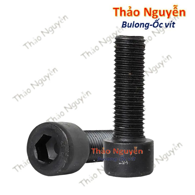 Set 20 con Ốc Bulong Lục Giác đầu Trụ chìm thép Đen Độ cứng 8.8 M3 M4 ...