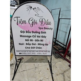 Hộp biển quảng cáo , Khung Chất liệu sắt hộp mạ kẽm , Kích thước 60x100cm, 60x120cm, 80x100, 80x160, 70*90cm , thiết cầu