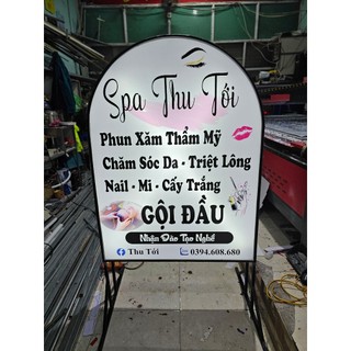 Hộp biển quảng cáo , Khung Chất liệu sắt hộp mạ kẽm , Kích thước 60x100cm, 60x120cm, 80x100, 80x160, 70*90cm , thiết cầu