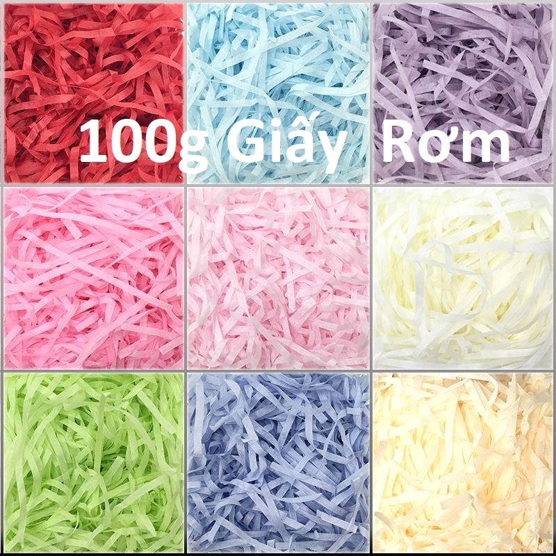 Giấy rơm 100g giấy vụn lót hộp quà | Shopee Việt Nam