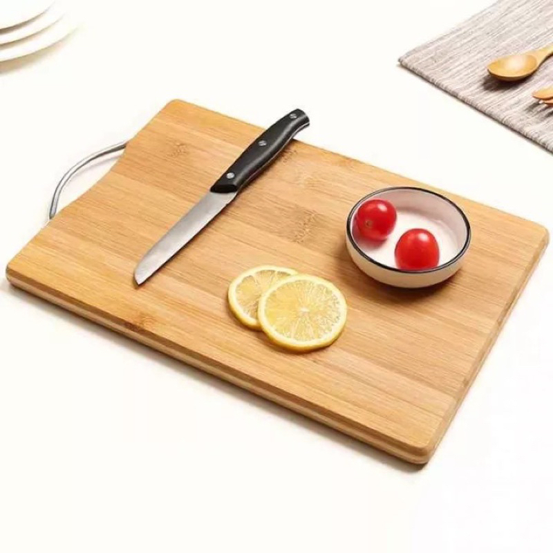 Thớt Tre Chất Liệu Tự Nhiên, An Toàn Cho Sức Khỏe Kích Thước Hình Chữ Nhật 20x30cm Siêu Tiện Lợi