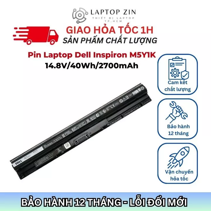 Pin Dell 3451, Pin Dell M5Y1K, Pin Laptop Dell Inspiron 3451 3452 3458 3459 3462 3467 3468