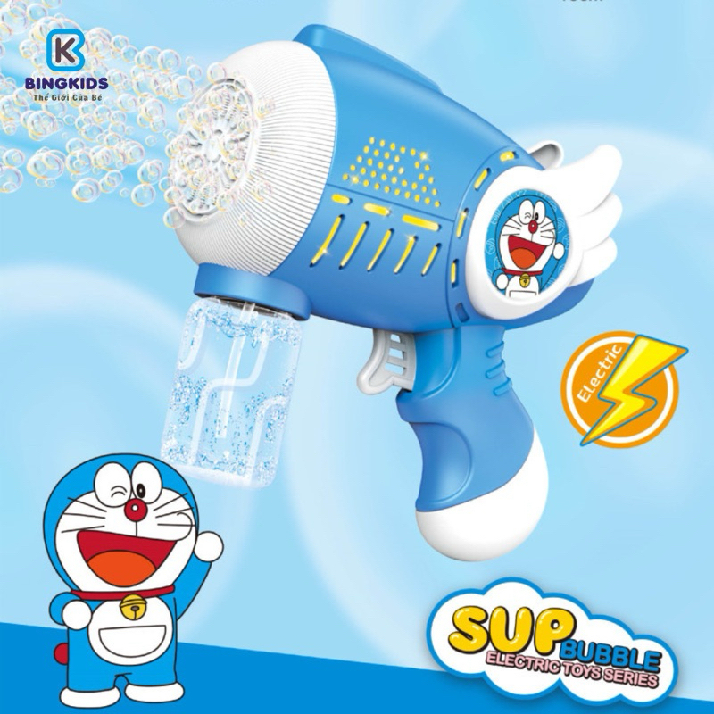 Súng bắn bong bóng xà phòng nhiều hình dễ thương cho bé, đồ chơi máy bắn bóng bóng siêu dễ thương
