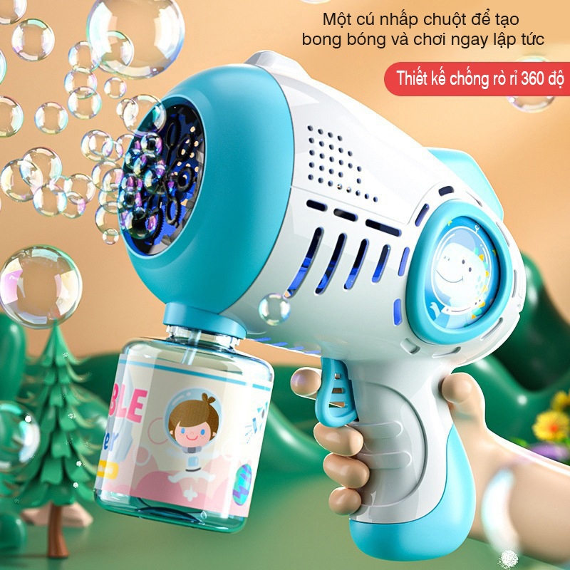 Súng bắn bong bóng xà phòng nhiều hình dễ thương cho bé, đồ chơi máy bắn bóng bóng siêu dễ thương