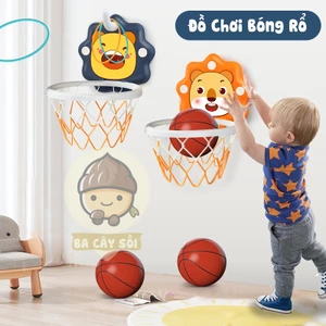 Đồ chơi bóng rổ cho bé có tích điểm tự động hình sư tử đáng yêu, trò chơi vận động cho bé, trò chơi thể thao
