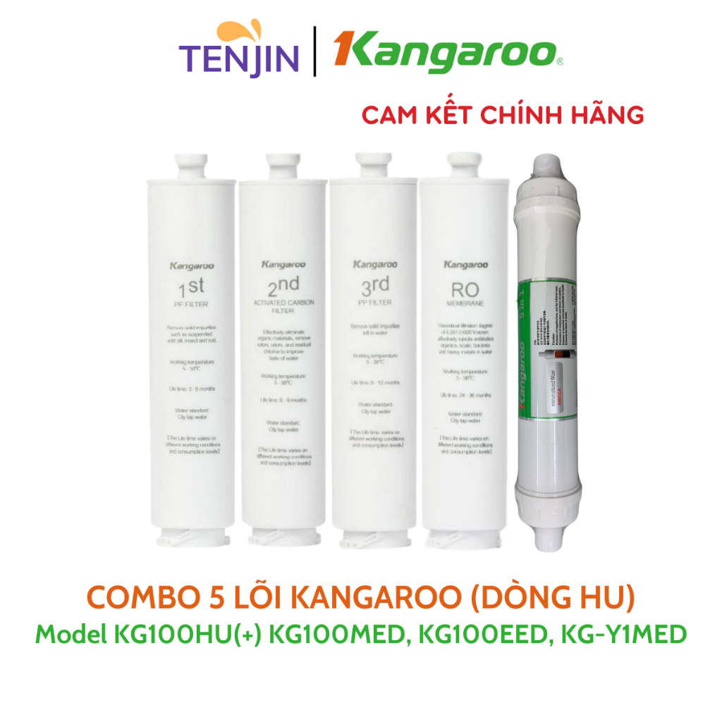 Combo 5 Lõi KANGAROO Dòng Đúc Cắm Nhanh HU Model KG100HU, KG100HU+, KG100MED, KG100EED, KG-Y1MED, KG100EED-IoT,...