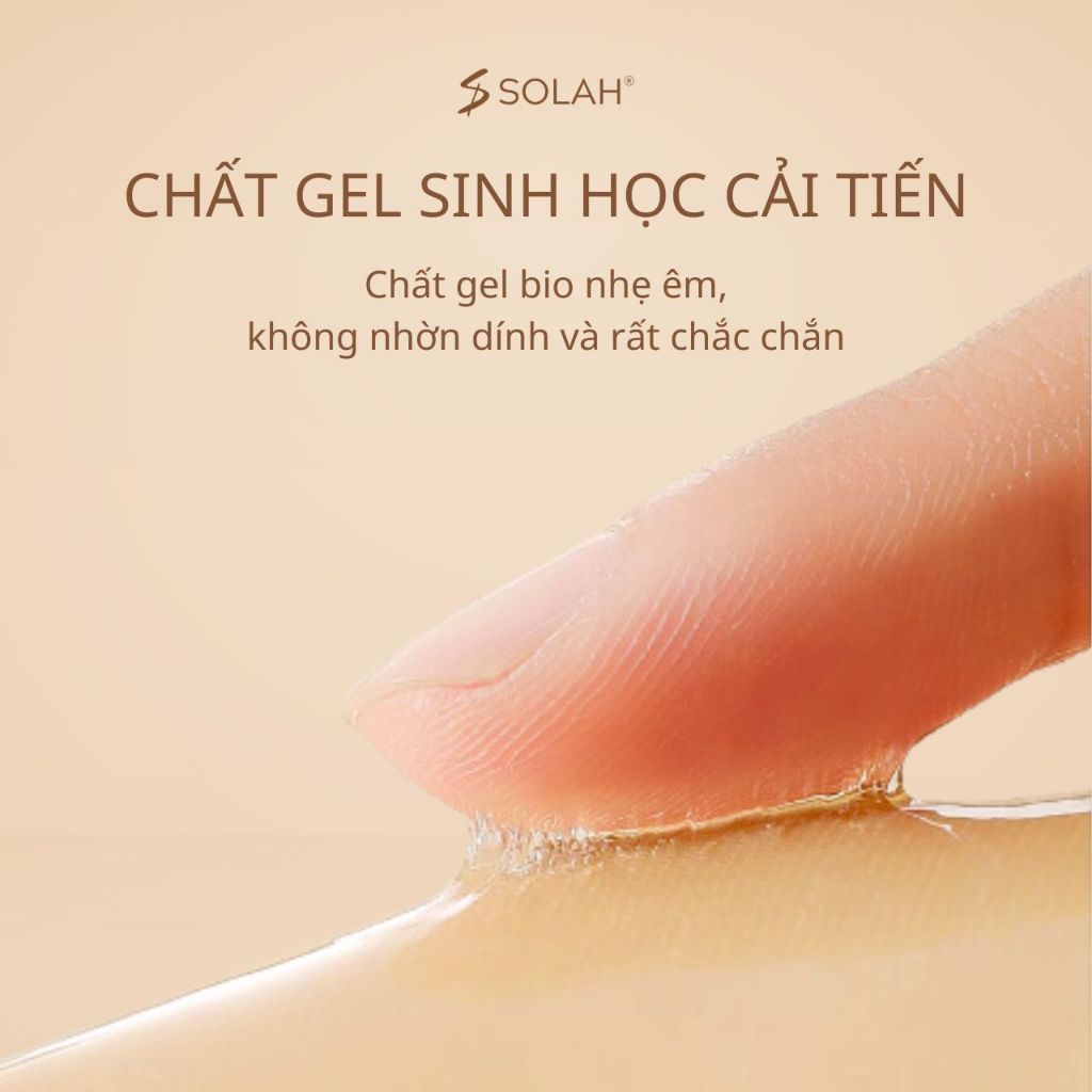 Miếng Dán Nâng Ngực Độn 5cm SOLAH Chống Tuột Tạo Khe Có Dây Quai Trong Áo Bra Dán Gel Silicon BR06