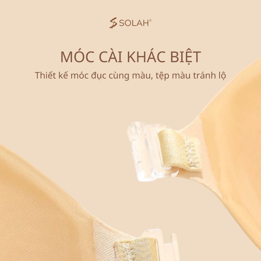 Miếng Dán Nâng Ngực Độn 5cm SOLAH Chống Tuột Tạo Khe Có Dây Quai Trong Áo Bra Dán Gel Silicon BR06