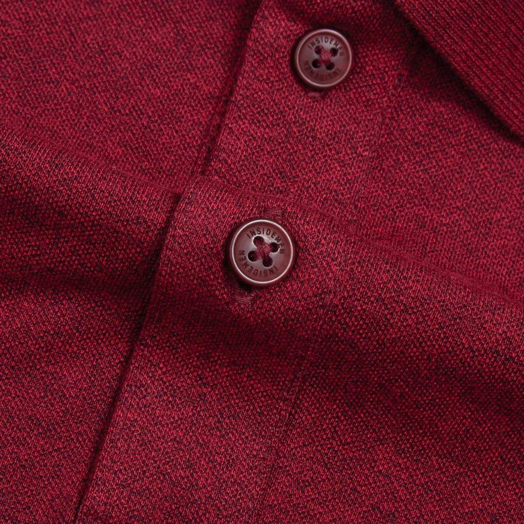 Áo Polo Nam INSIDEMEN cotton thoáng mát thấm hút ít nhăn Tay Ngắn IPS040S3