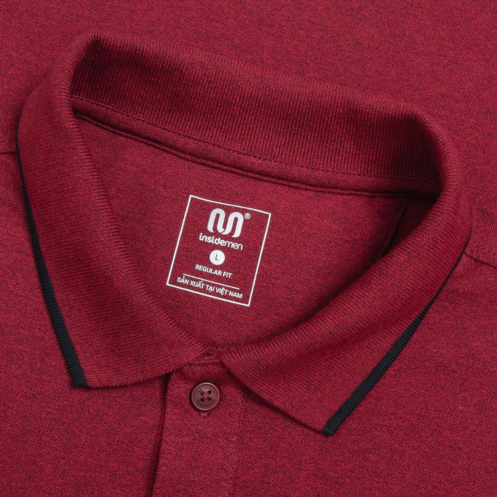 Áo Polo Nam INSIDEMEN cotton thoáng mát thấm hút ít nhăn Tay Ngắn IPS040S3