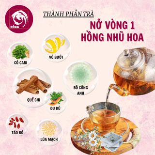 [Hồng ti , nở ngực] Trà tăng size vòng 1 hồng nhũ hoa Fengcha tăng 8cm sau 2 tháng bịch 30 gói lọc