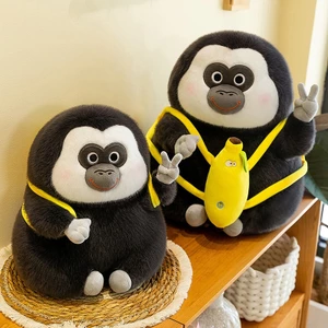 Gấu Bông Khỉ Ngáo Say Hi Thú Nhồi Bông King Kong Đeo Balo Chuối Dễ Thương - Babi mama - G140