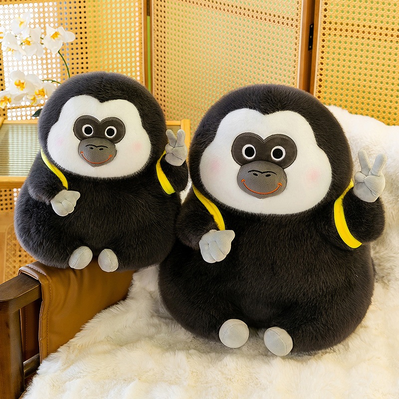 Gấu Bông Khỉ Ngáo Say Hi Thú Nhồi Bông King Kong Đeo Balo Chuối Dễ Thương - Babi mama - G140