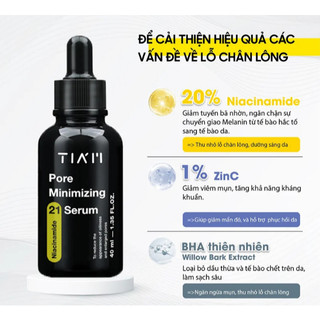 [APP MÃ GIẢM 175k] Serum TIAM Dưỡng Trắng, Phục Hồi Cho Da Dầu Mụn, Nhạy Cảm Tia'm Vita B3 Source 40ml