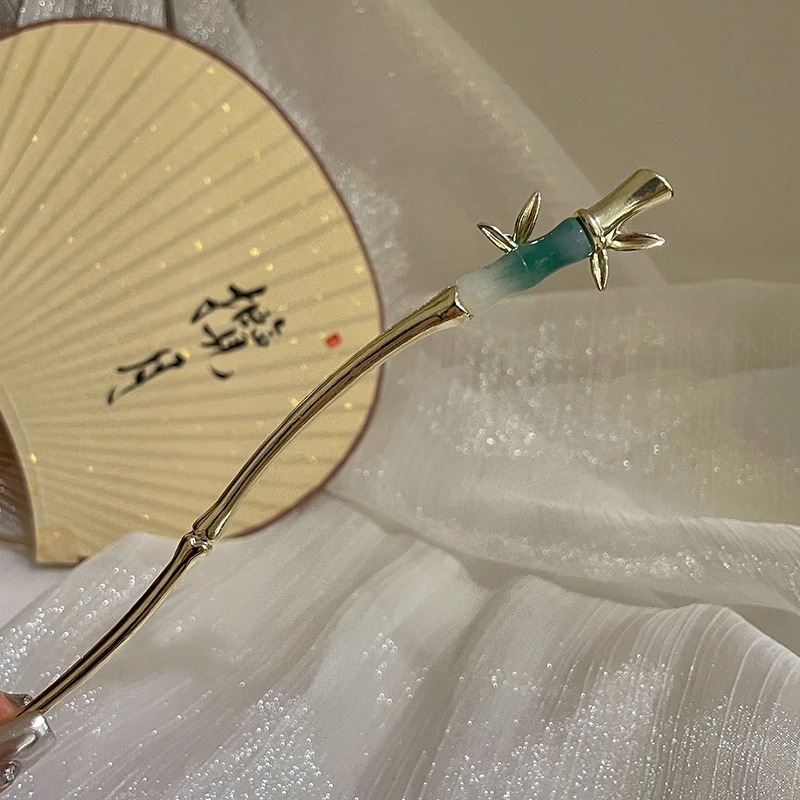 Product image Trâm cài tóc cổ trang LAGU châm cài tóc gỗ trâm cài tóc kim loại đơn giản phong cách cổ điển 120