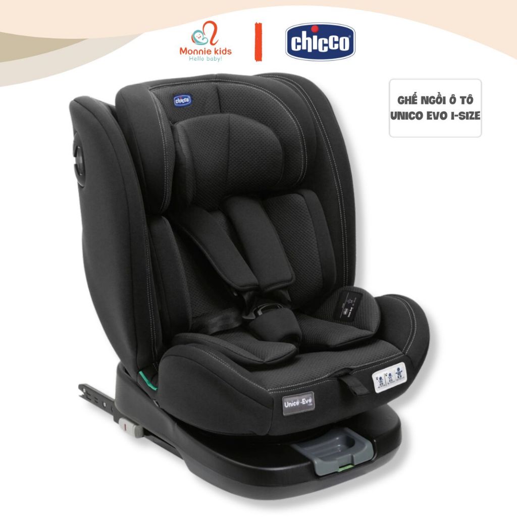 Ghế ngồi ô tô Chicco Unico Evo I-Size isofix cho bé 0-12Y, ghế