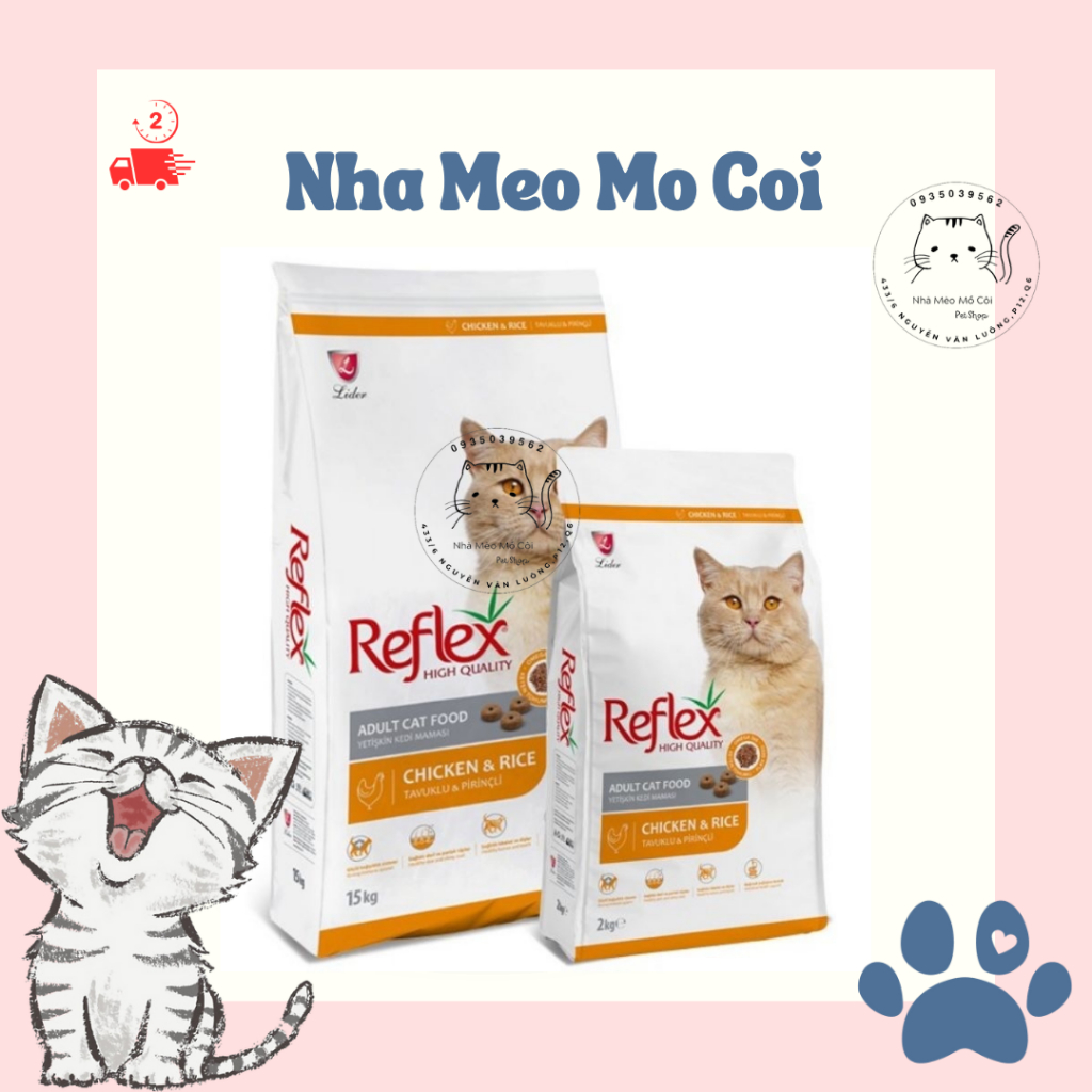 Thức ăn hạt cho Mèo Reflex Adult - Bao 15Kg | Shopee Việt Nam