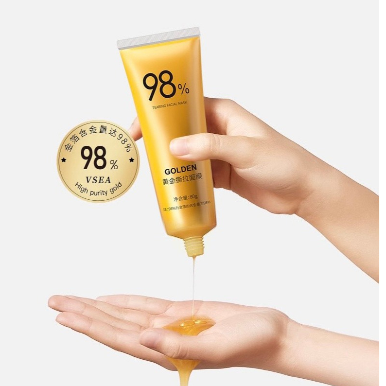Mặt Nạ Dạng Lột GOLDEN Loại Bỏ Mụn Đầu Đen, Giảm Bã Nhờn, Trẻ Hóa Làn Da 80g Hàng Chuẩn Nội Địa