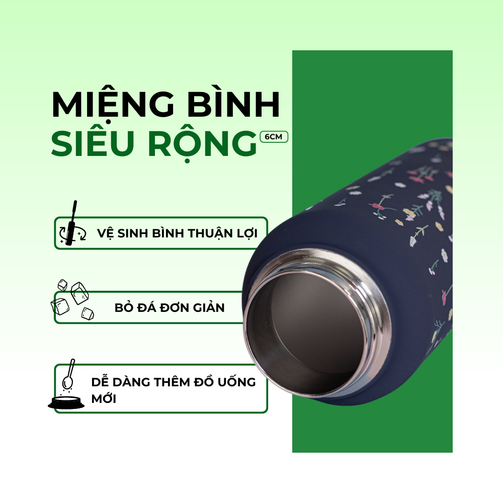 Ảnh Bình giữ nhiệt EcoFlask 1000ml/650ml hàng ngày (A04) cao cấp chính hãng, inox 304, bảo hành 3 năm 3