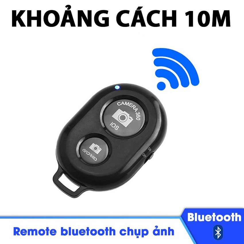 Remote chụp hình từ xa, kết nối bluetooth điều khiển chụp hình từ xa cho IOS, Android - Điều khiển từ xa tiện lợi