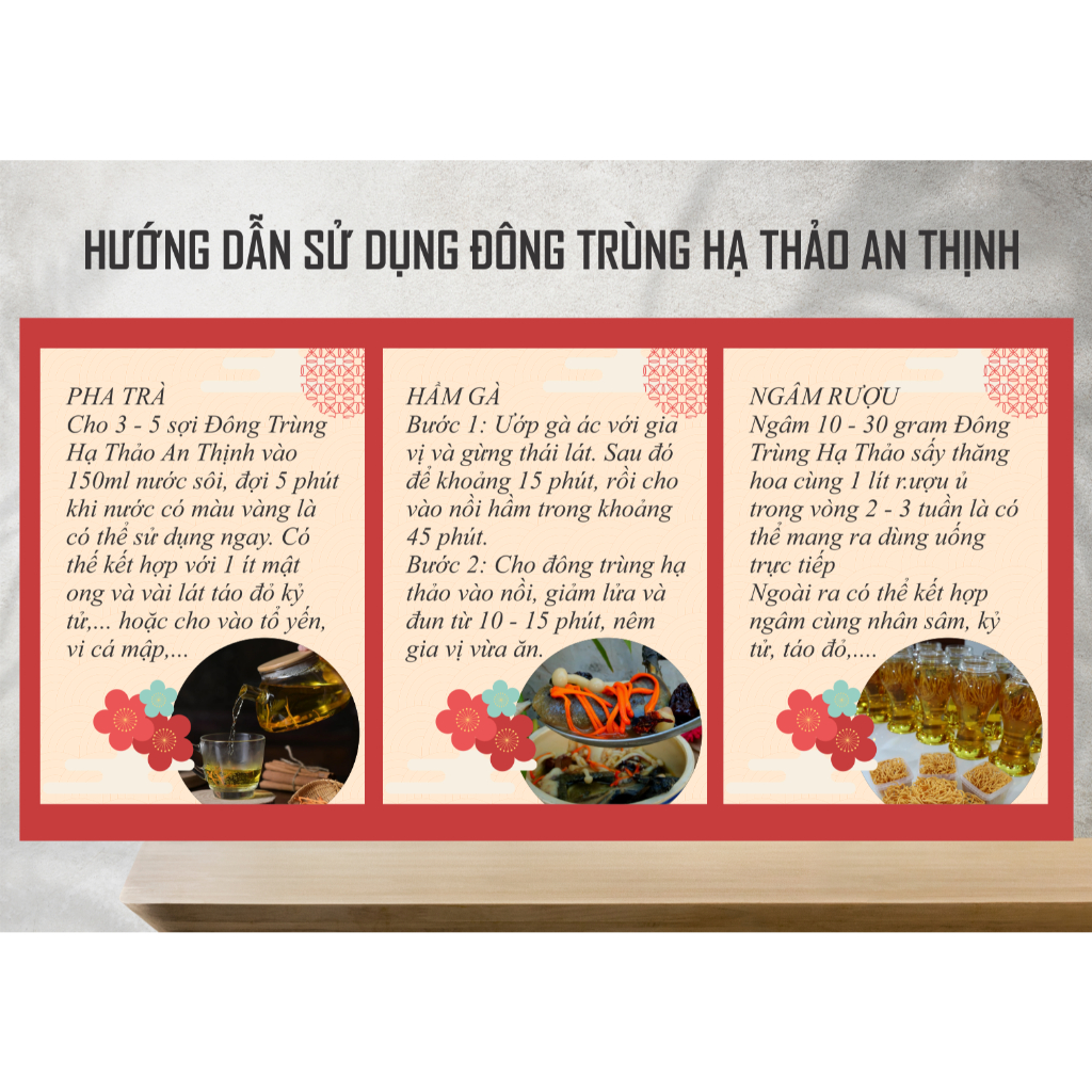 Đông Trùng Hạ Thảo An Thịnh Sấy Thăng Hoa Hộp 10 Gram