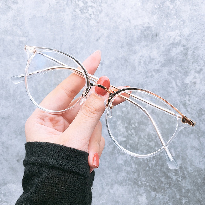 Gọng kính cận mắt mèo nữ nam thời trang cá tính chống tia UV thay được tròng cận 583