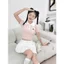 - Chân váy trắng đính nơ xếp ly dáng ngắn có quần bảo hộ dày dặn chất đẹp mặc đi học chơi LIVE CV26