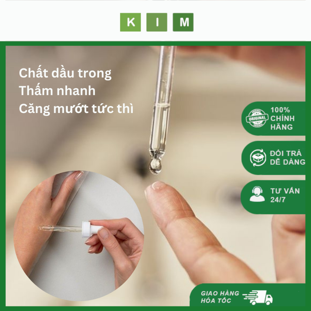 Body Oil BHA 4% Kim - Dầu Dưỡng Da Cấp Ẩm Sâu Từ Dầu Hạt Mận Pháp - Công thức Không Bết -Mùi Hương thơm Hoa Cỏ Dịu Nhẹ