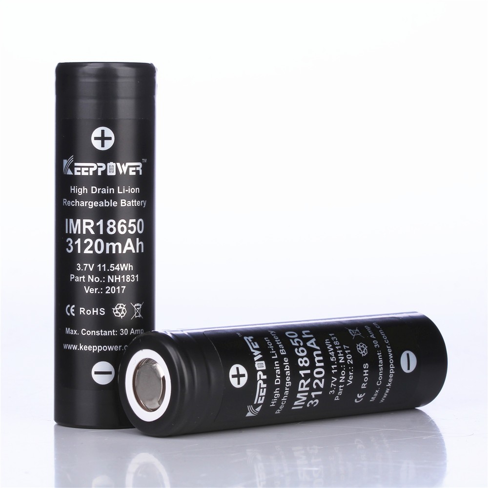 1 viên Keeppower 18650 - 3120 mAh - 3.7V ( Mã NH1831 - Dòng xả cao 30A)