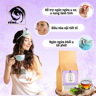Trà tiêu u xơ tử, giảm u nang tử cung, hỗ trợ viiiêm nhiễm phụ khoa phụ nữ Fengcha bịch 30 gói lọc
