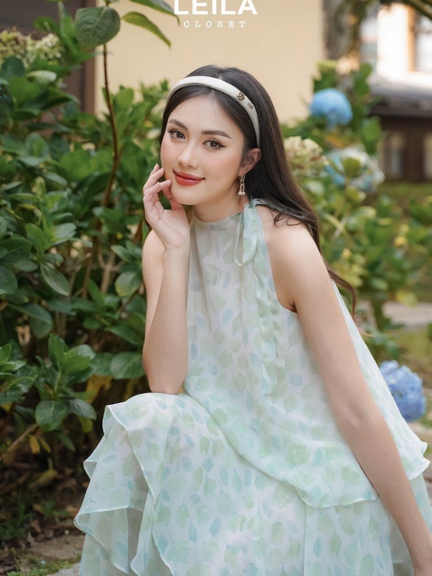 Ảnh LEILA CLOSET | Đầm maxi thiết kế Sunny 3 tầng không tay 1