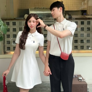 Váy polo Lila Dáng Xòe In Tên, Hình Theo Yêu Cầu, Dáng Ôm Body, Đồ đôi nam nữ set couple áo nam đầm nữ tôn dáng quyến rũ