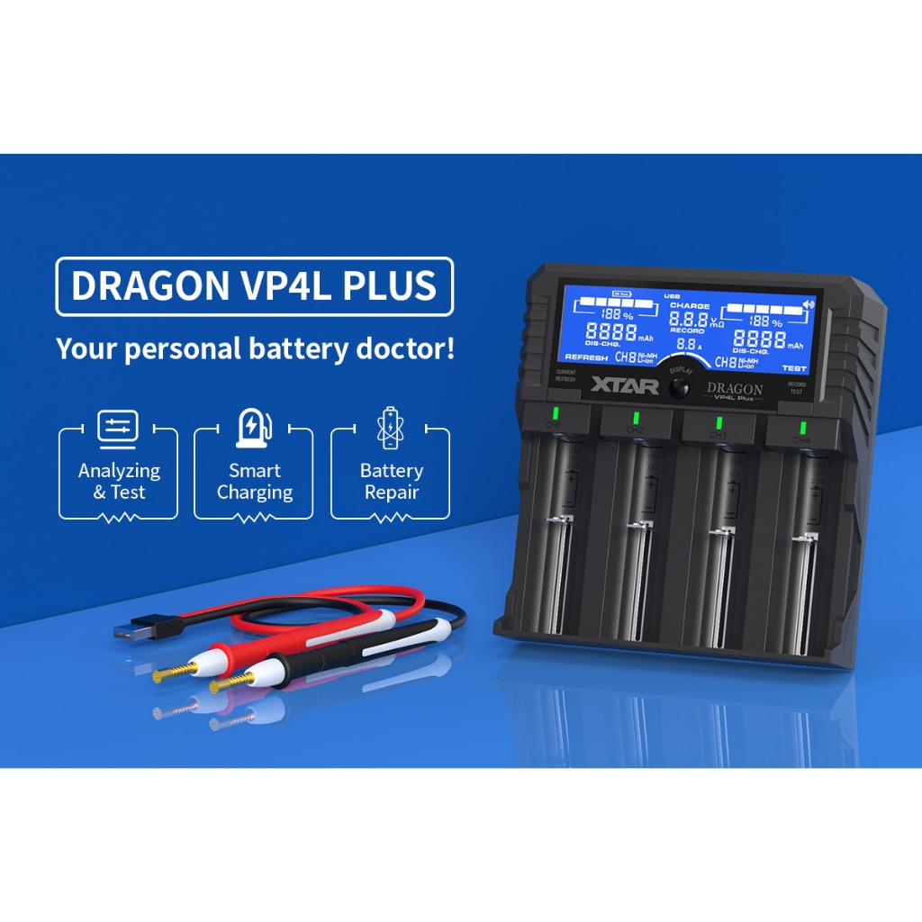 SẠC ĐA NĂNG XTAR DRAGON VP4L PLUS (4 KHE SẠC)