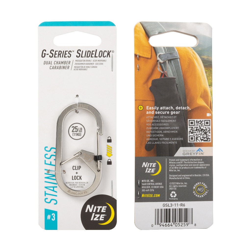 Móc khóa - Nite Ize  GSL3-11-R6 - G-Series SlideLock Size 3