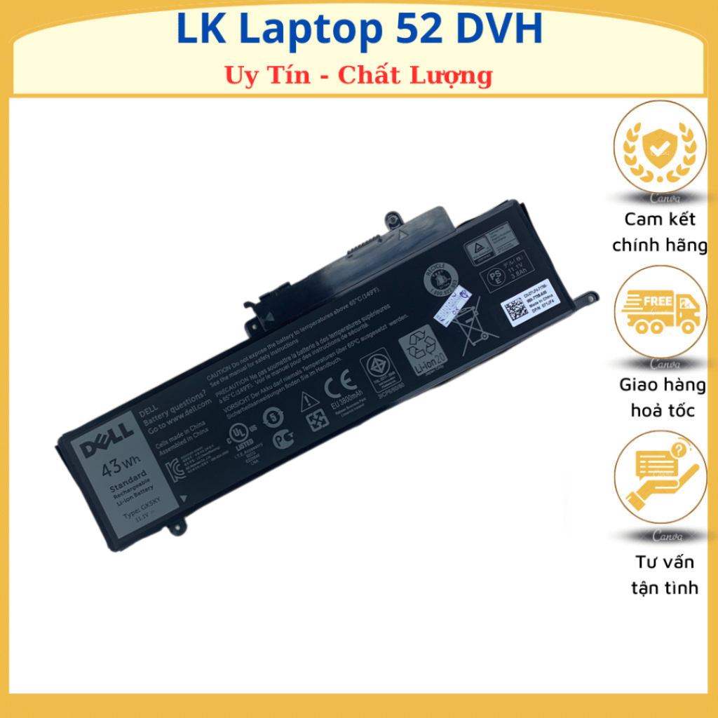 PIN DELL INSPIRON 14-7347 GK5KY Inspiron 13-3000 3147 3148 3152 7347 7348 7352 7353 7359 7558 7568